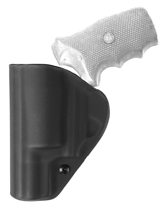 Coldre Kydex Cobra para Rossi 874, porte interno (IWB), mao destro, cor preto, traseira.
