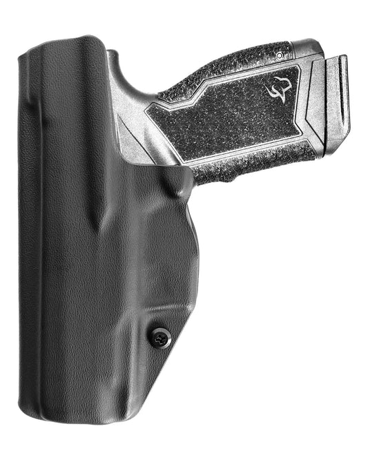 Coldre Kydex Cobra para Taurus GX4 Carry, porte interno (IWB), mao destro, cor preto, traseira.