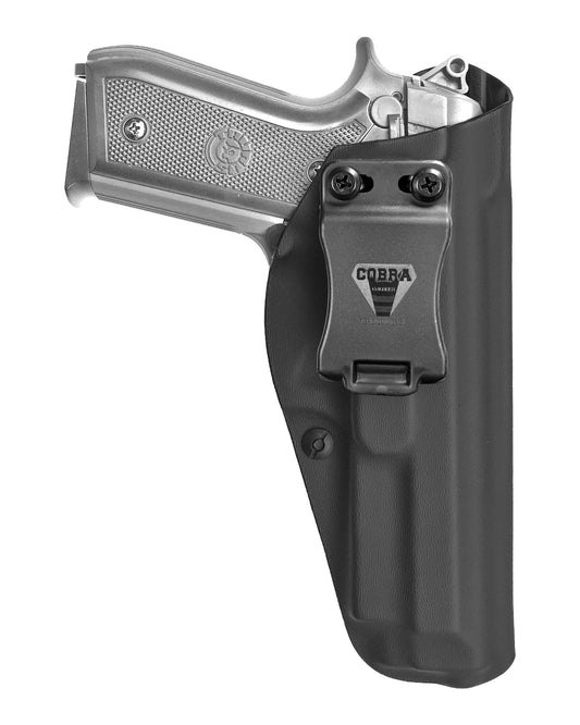 Coldre velado Cobra em Kydex para Taurus PT92, vista frontal