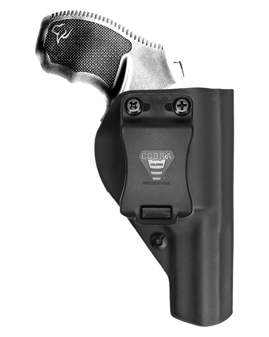 Coldre velado Cobra em Kydex para revólver Taurus RT856, vista frontal