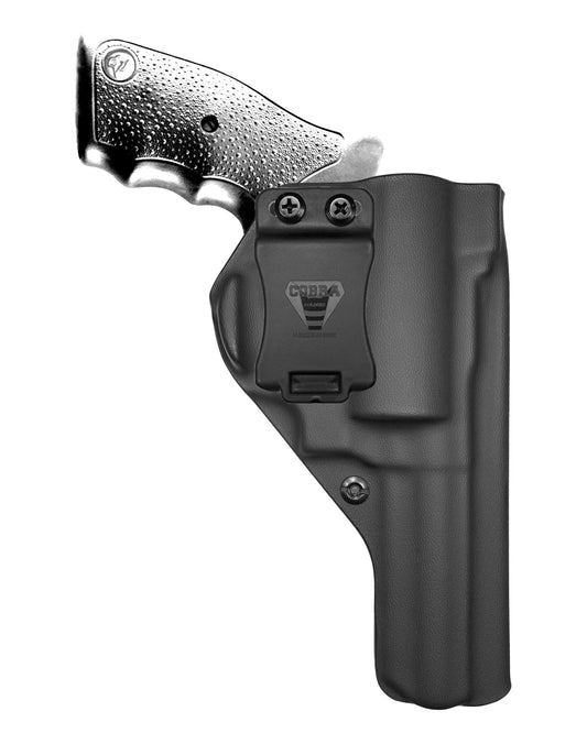 Coldre velado Cobra em Kydex para revólver Taurus RT889 de 4 polegadas, vista frontal