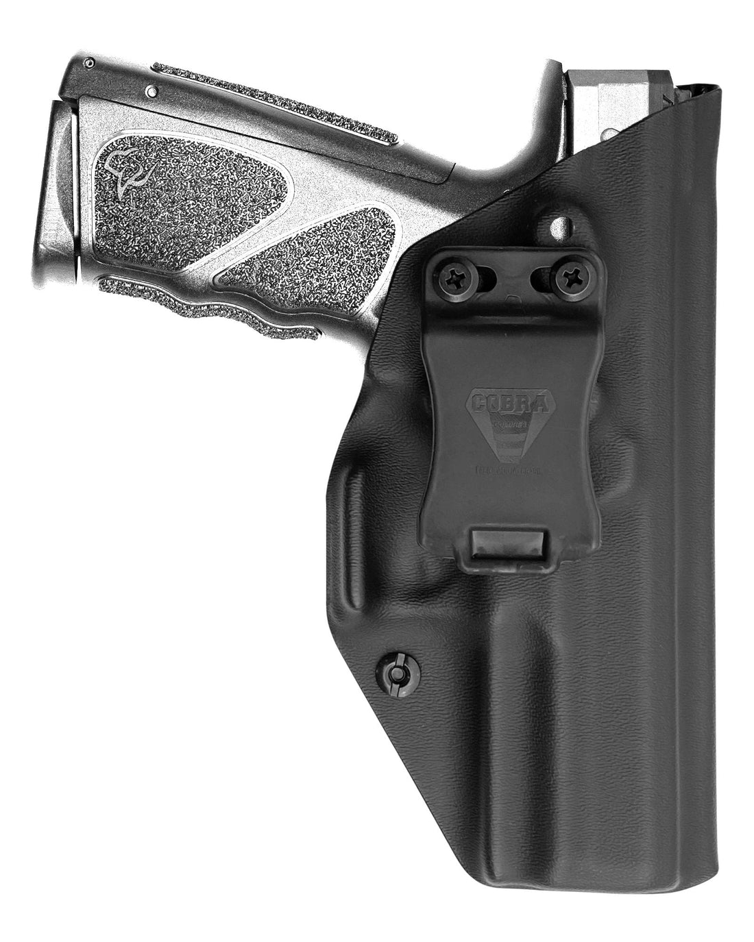 Coldre velado Cobra em Kydex para Taurus TS9, vista frontal