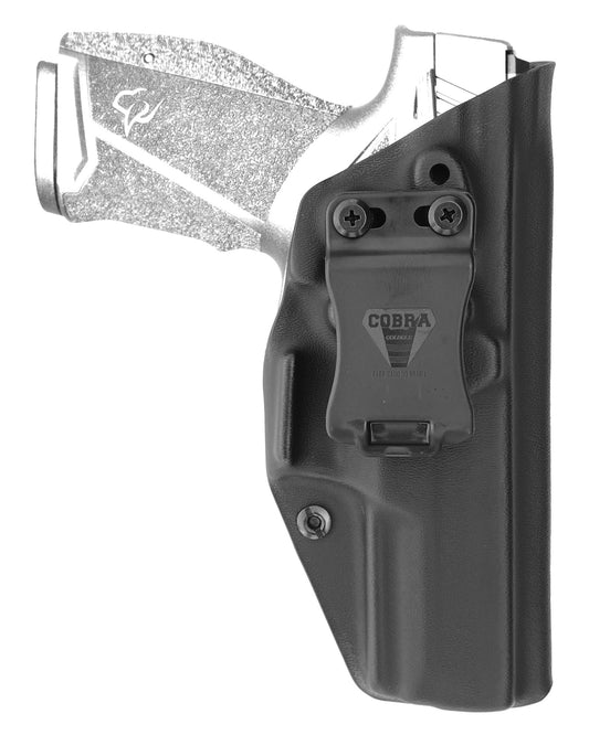 Coldre velado Cobra em Kydex para Taurus TX38 TPC, vista frontal