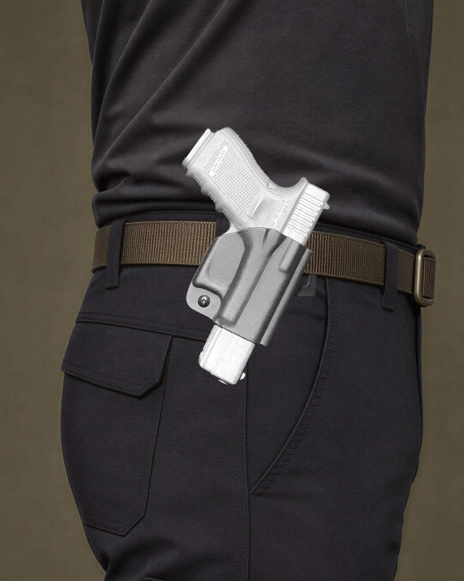 Mini Coldre Panqueca Ostensivo para Glock G19, G23, G25 e G45 — Kydex