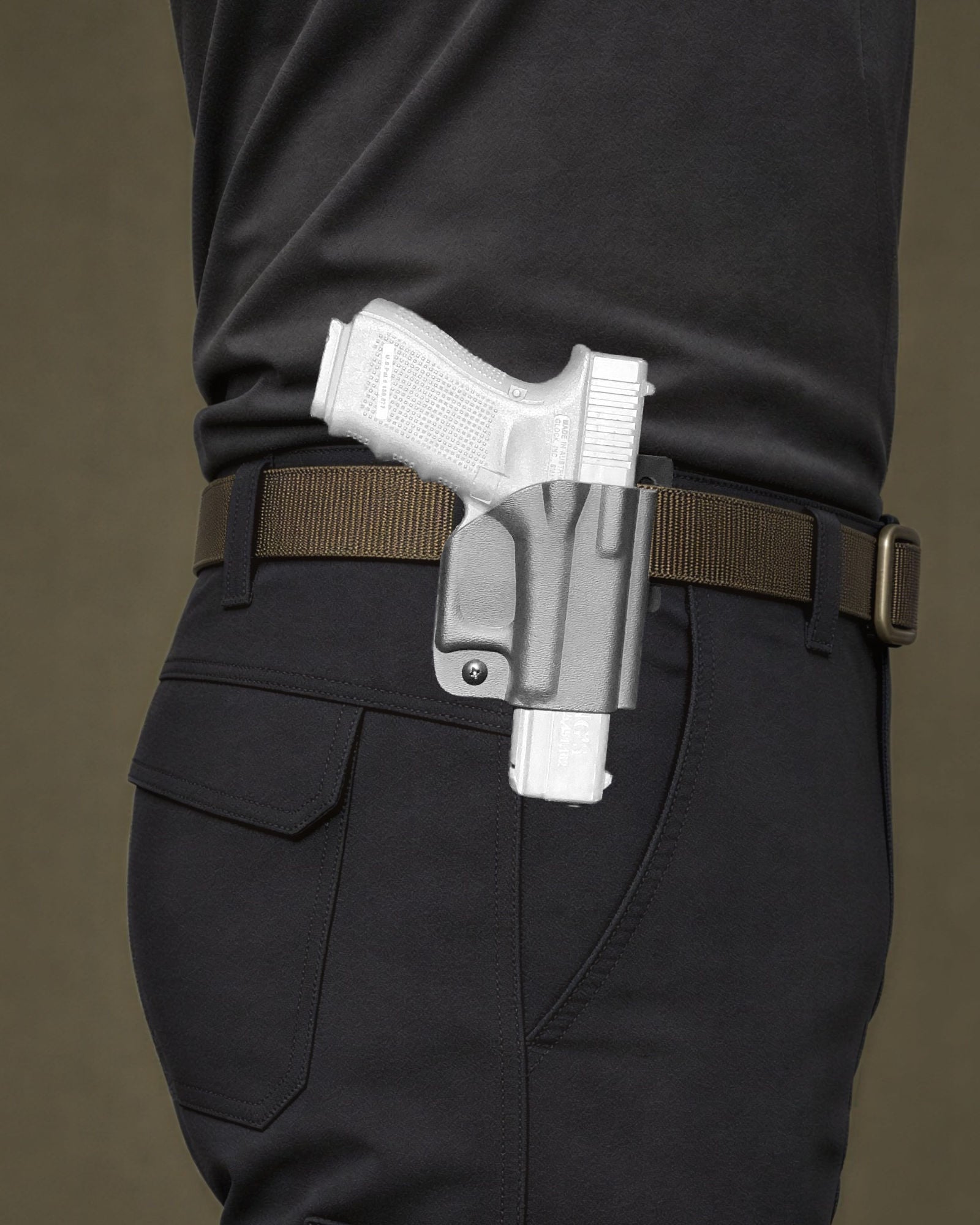 Mini Coldre Panqueca Ostensivo para Glock G19, G23, G25 e G45 — Kydex