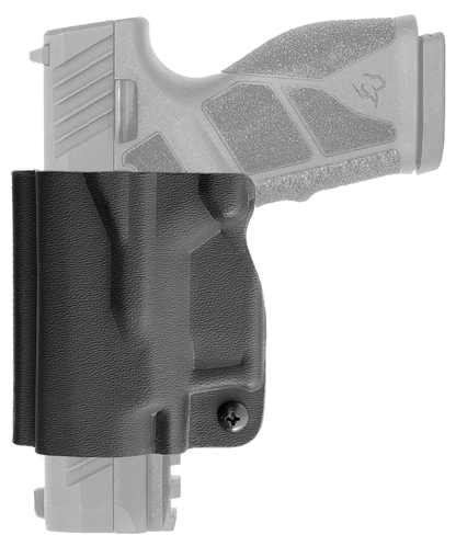 Mini coldre Kydex Cobra para Taurus GX2, porte interno (IWB), mao destro, cor preto, traseira.