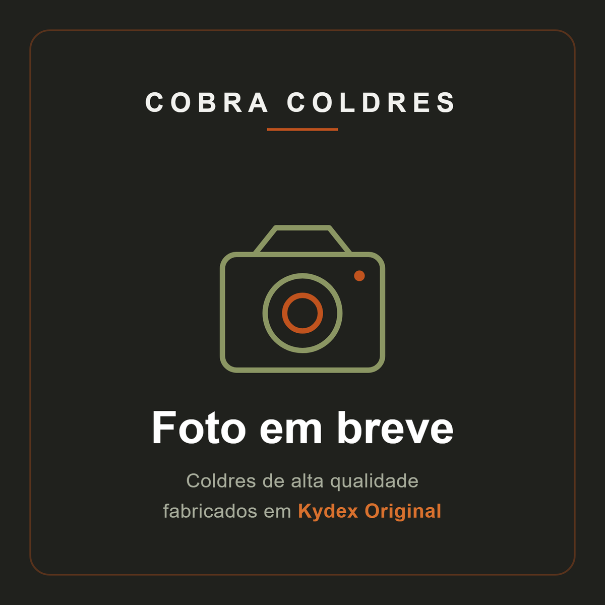 Porta-carregador velado Cobra Coldres em Kydex para carregador Bodyguard 2.0
