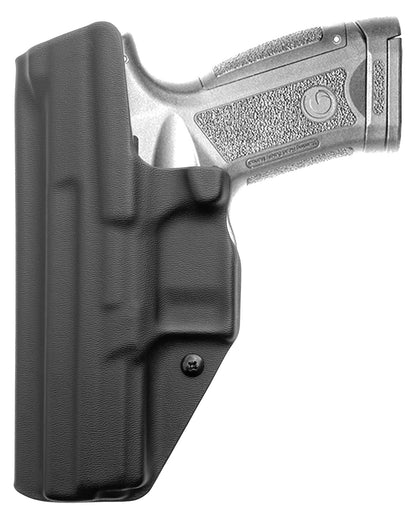 Coldre Kydex Cobra para Girsan MC9, porte interno (IWB), mao destro, cor preto, traseira.