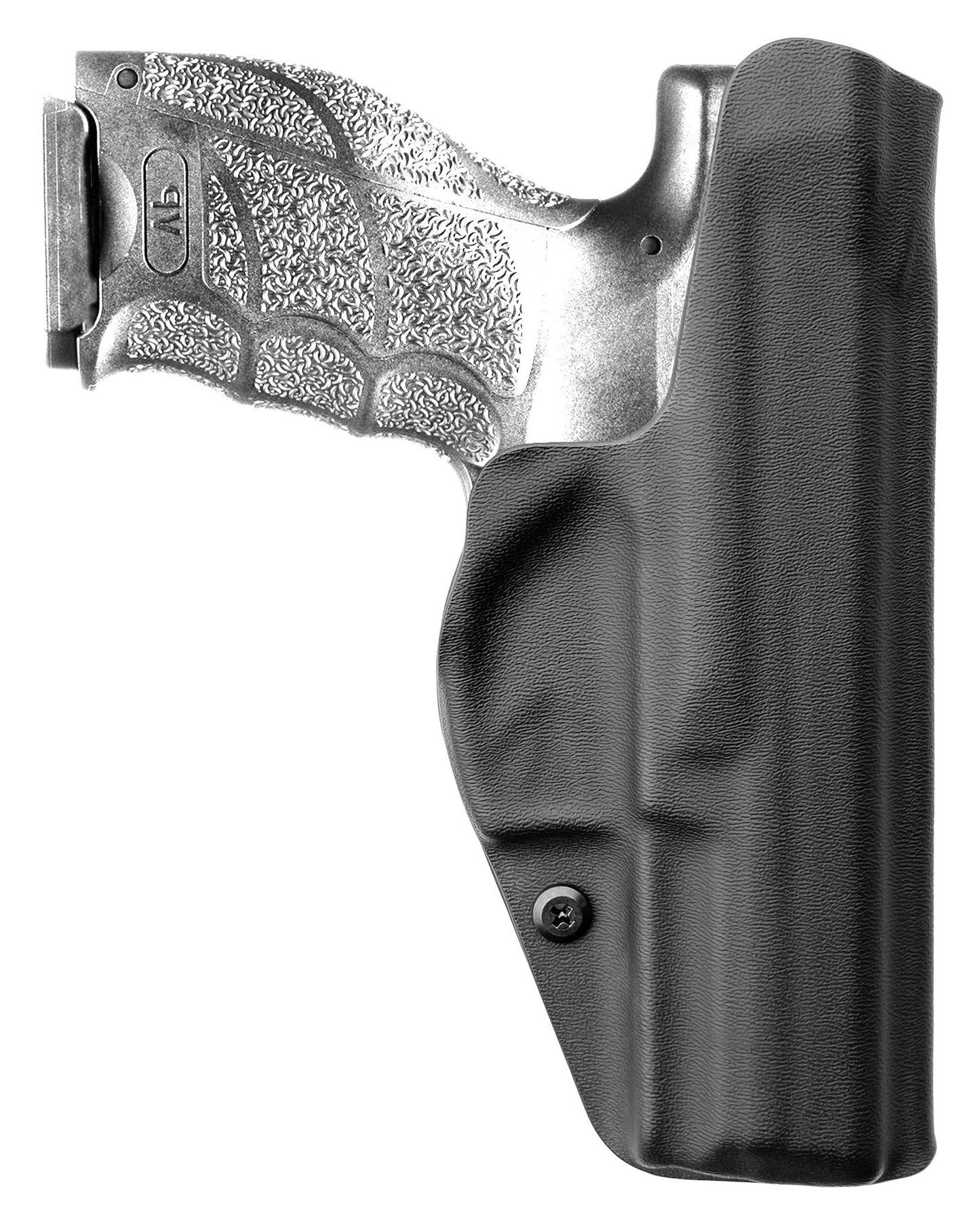 Coldre Kydex Cobra para HK VP9, porte interno (IWB), mao canhoto, cor preto, traseira.