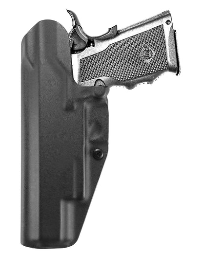 Coldre Kydex Cobra para Imbel MD6 GC, porte interno (IWB), mao destro, cor preto, traseira.