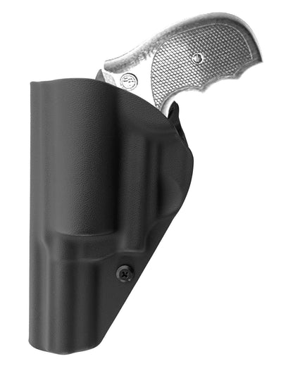 Coldre Kydex Cobra para Rossi RP63, porte interno (IWB), mao destro, cor preto, traseira.