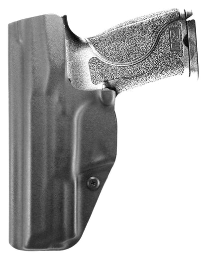 Coldre Kydex Cobra para S&W M&P M2.0, porte interno (IWB), mao destro, cor preto, traseira.