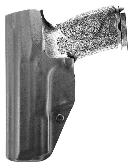 Coldre Kydex Cobra para S&W M&P M2.0, porte interno (IWB), mao destro, cor preto, traseira.