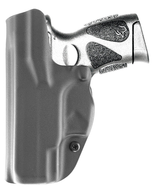 Coldre Kydex Cobra para Taurus G2C, porte interno (IWB), mao destro, cor preto, traseira.