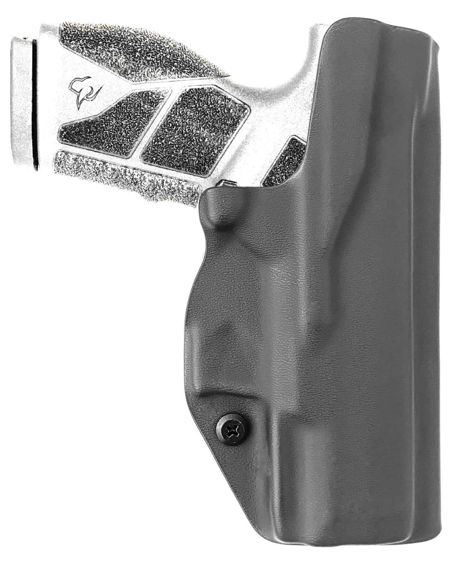Coldre Kydex Cobra para Taurus GX2, porte interno (IWB), mao canhoto, cor preto, traseira.