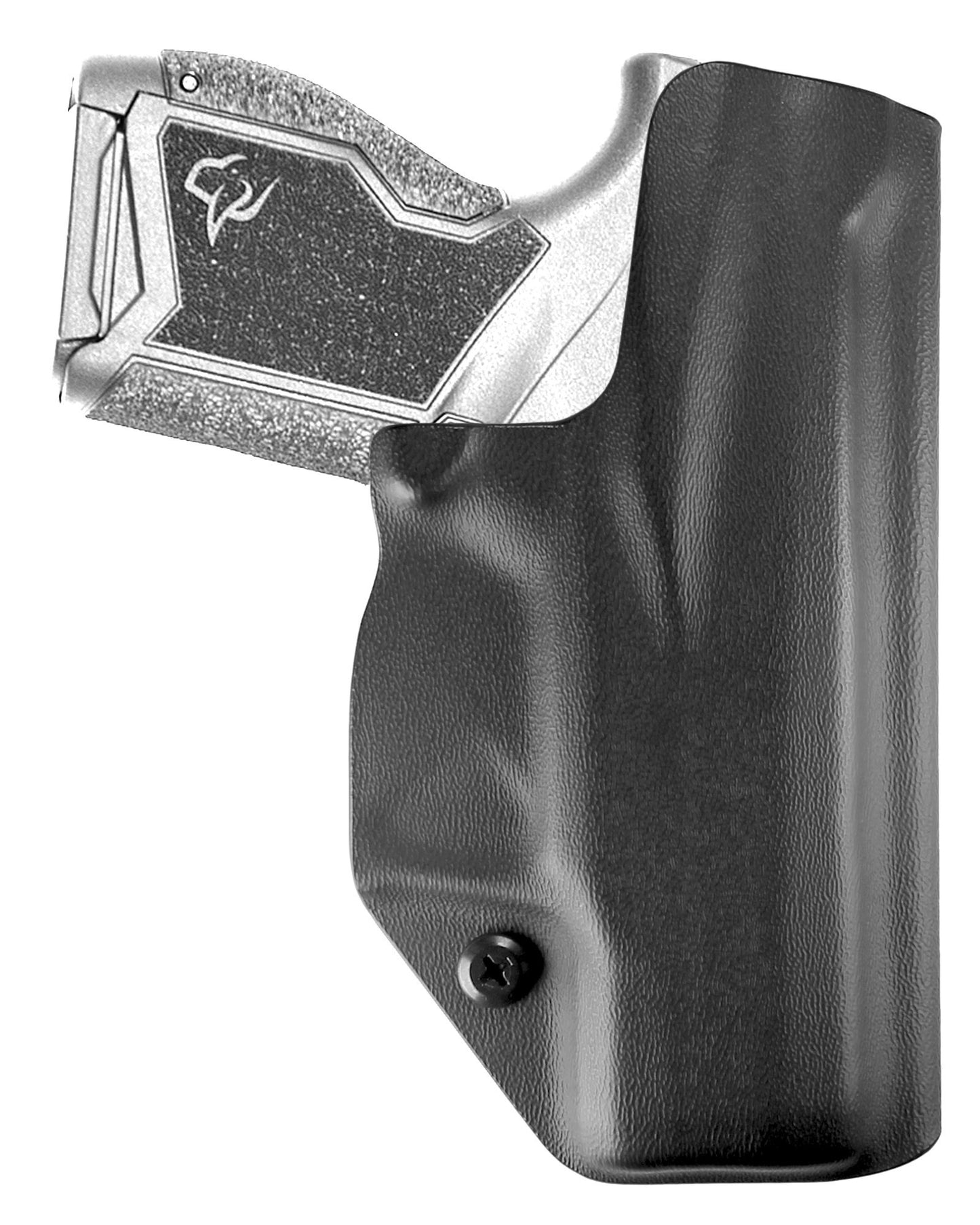 Coldre Kydex Cobra para Taurus GX4, porte interno (IWB), mao canhoto, cor preto, traseira.