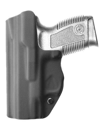 Coldre Kydex Cobra para Taurus PT640-PT638, porte interno (IWB), mao destro, cor preto, traseira.