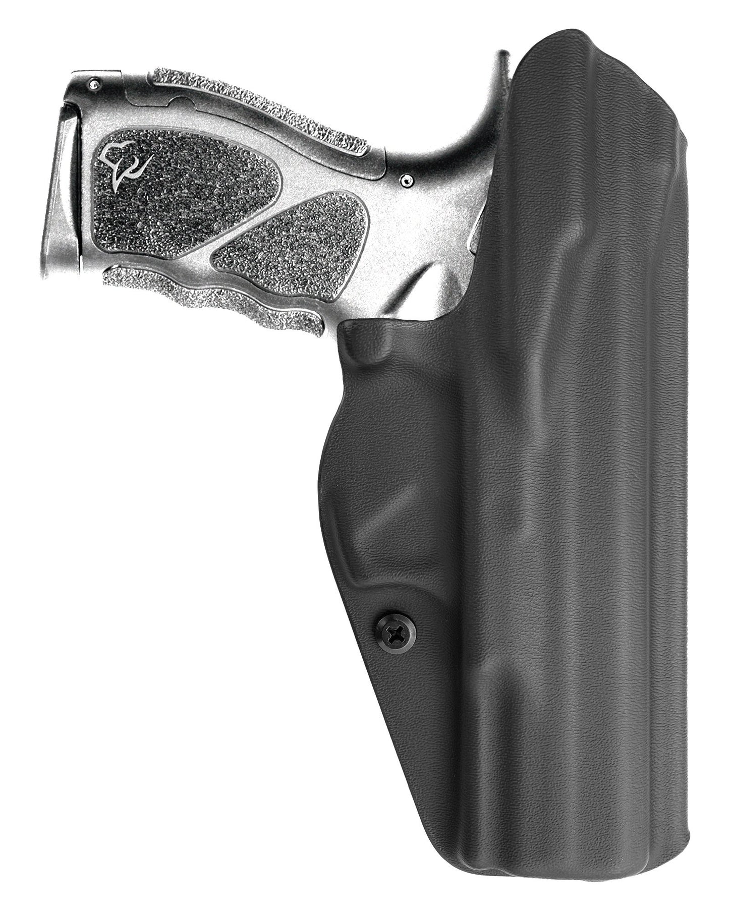 Coldre Kydex Cobra para Taurus TH (série), porte interno (IWB), mao canhoto, cor preto, traseira.