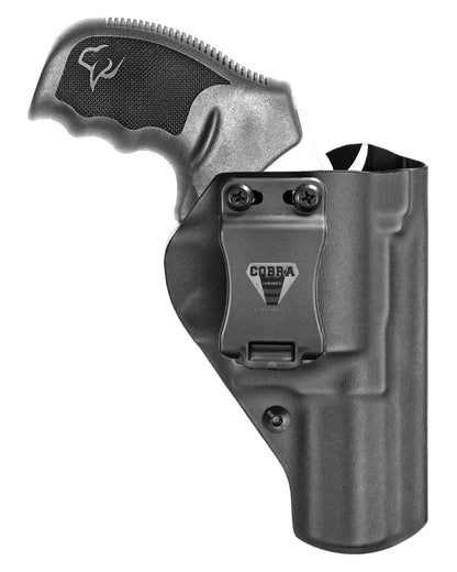 Coldre Kydex Cobra para Taurus RT692, porte interno (IWB), mao destro, cor preto, frente.