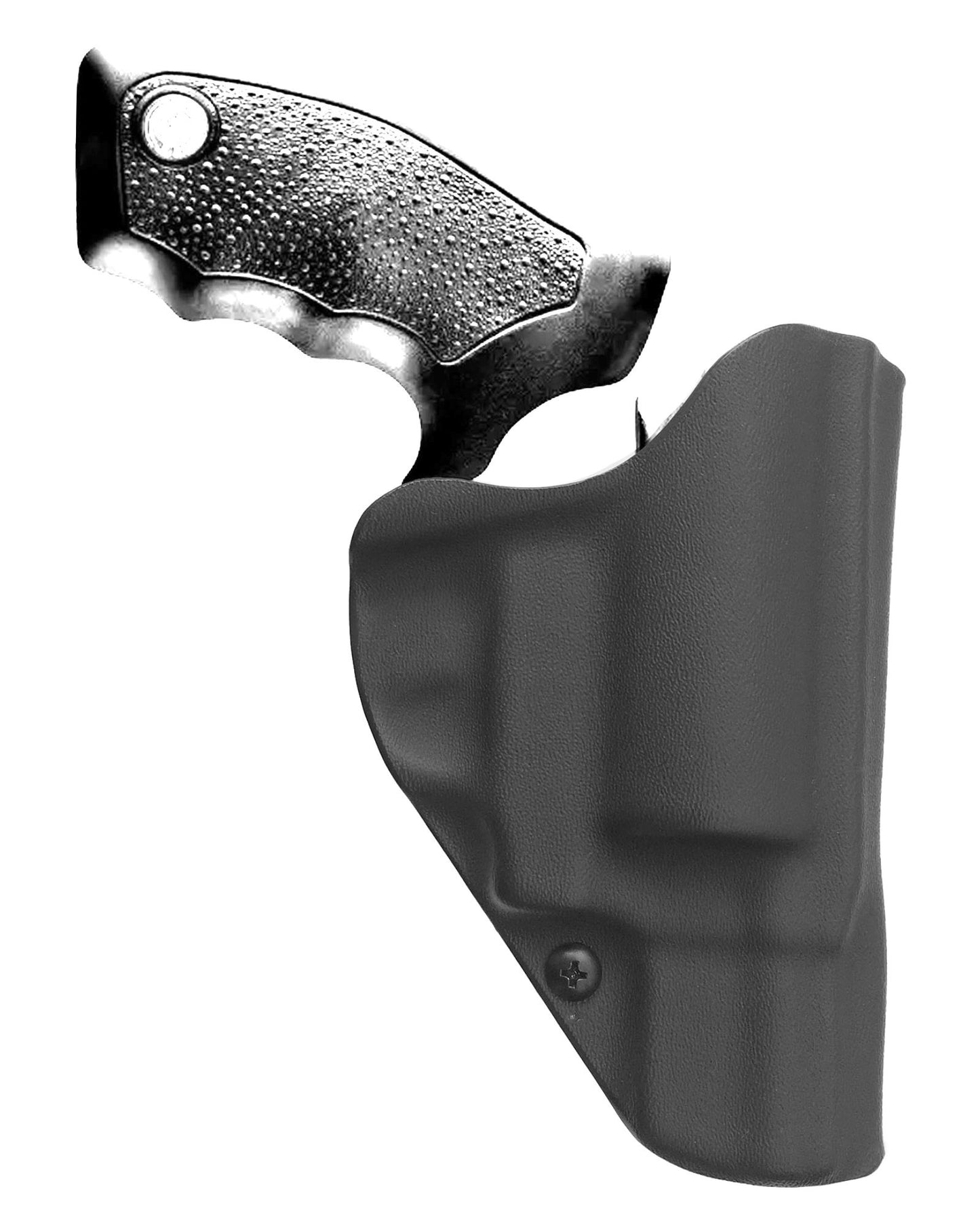 Coldre Kydex Cobra para Taurus RT817, porte interno (IWB), mao canhoto, cor preto, traseira.