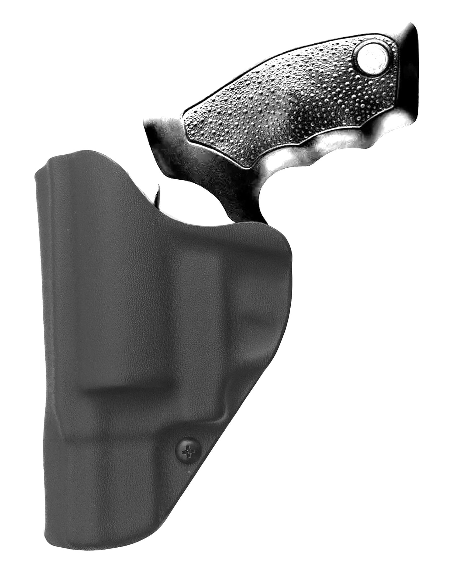Coldre Kydex Cobra para Taurus RT817, porte interno (IWB), mao destro, cor preto, traseira.