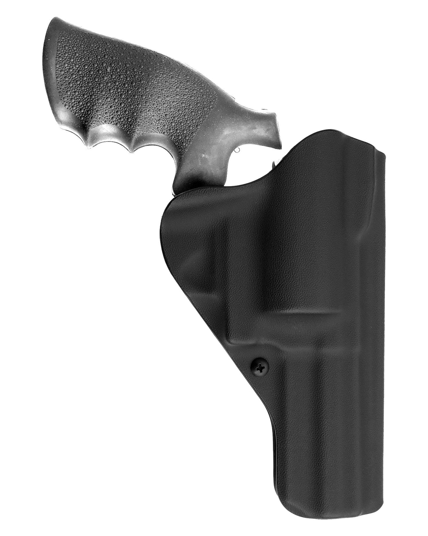 Coldre Kydex Cobra para Taurus RT838, porte interno (IWB), mao canhoto, cor preto, traseira.