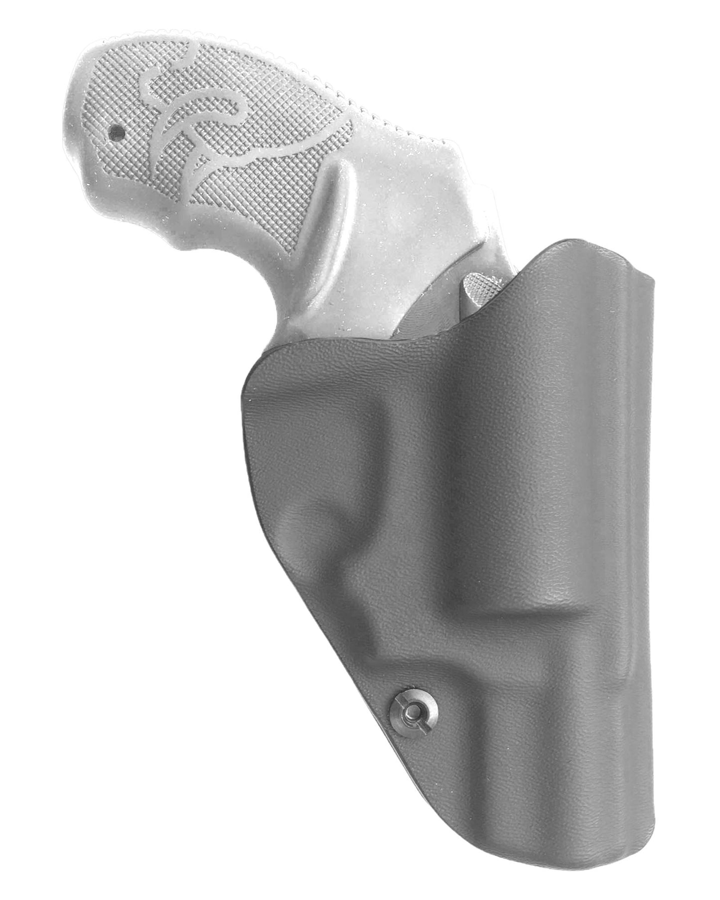 Coldre Kydex Cobra para Taurus RT85s, porte interno (IWB), mao canhoto, cor preto, traseira.