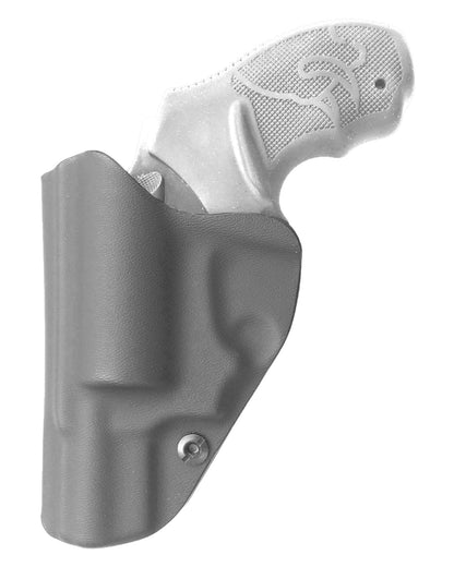 Coldre Kydex Cobra para Taurus RT85s, porte interno (IWB), mao destro, cor preto, traseira.