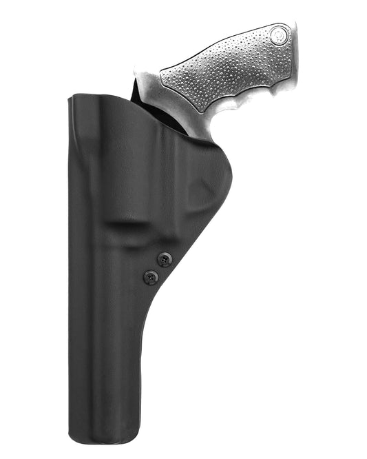 Coldre Kydex Cobra para Taurus RT86, porte interno (IWB), mao destro, cor preto, traseira.