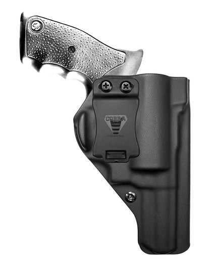Coldre Kydex Cobra para Taurus RT88, porte interno (IWB), mao destro, cor preto, frente.