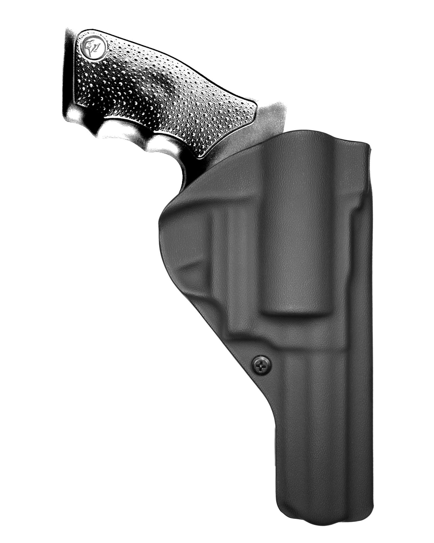 Coldre Kydex Cobra para Taurus RT889, porte interno (IWB), mao canhoto, cor preto, traseira.