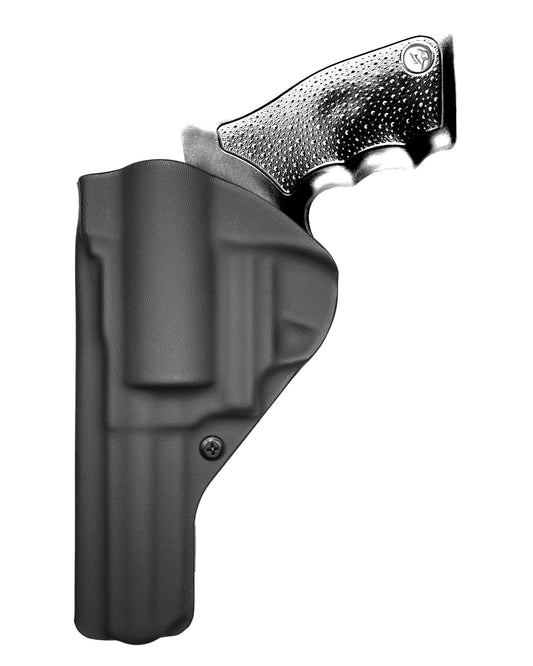 Coldre Kydex Cobra para Taurus RT889, porte interno (IWB), mao destro, cor preto, traseira.
