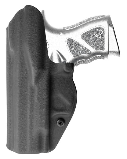 Coldre Kydex Cobra para Taurus TH Compact (série), porte interno (IWB), mao destro, cor preto, traseira.